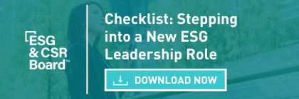 Checklist: Stepping into a New ESG Leadership Role