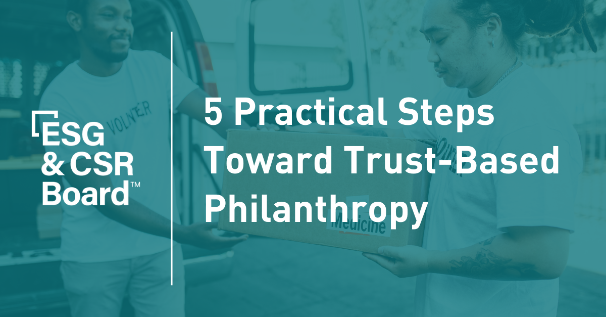 5 Practical Steps Toward Trust-Based Philanthropy – Board.org