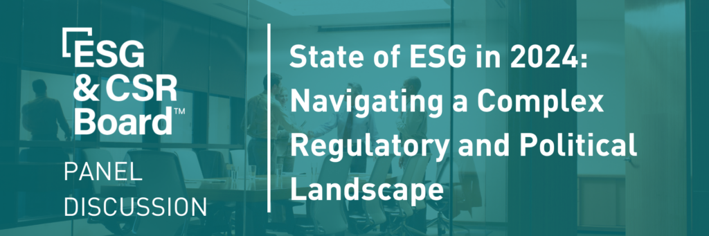 State of ESG in 2024