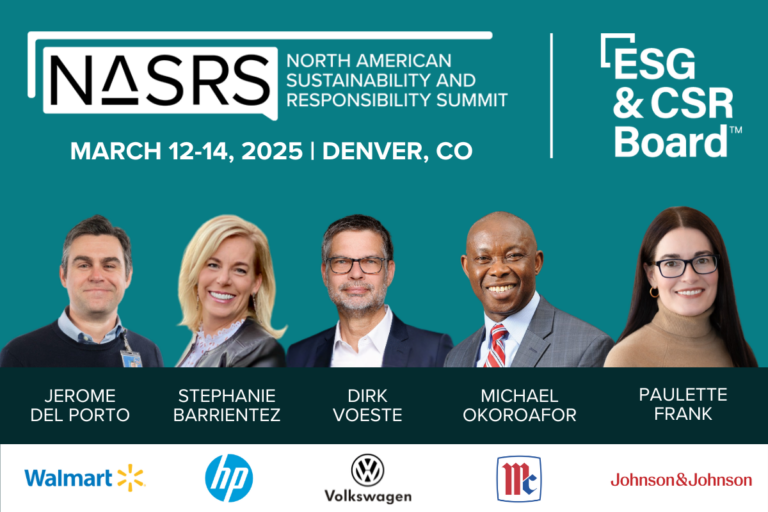 The ESG & CSR Board is Joining the North American Sustainability and Responsibility Summit